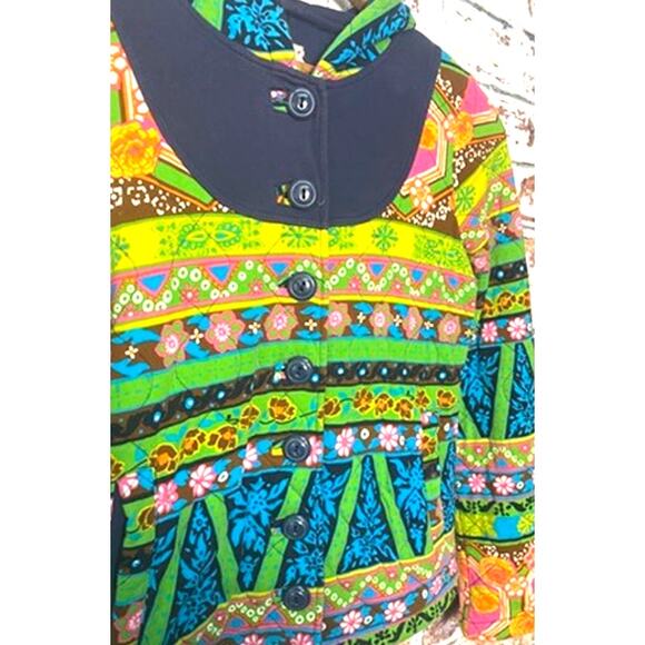 Anthropologie Allihop RARE 2007 Dragon Boat Quilted Pure Cotton Sweater Jacket - Picture 5 of 9